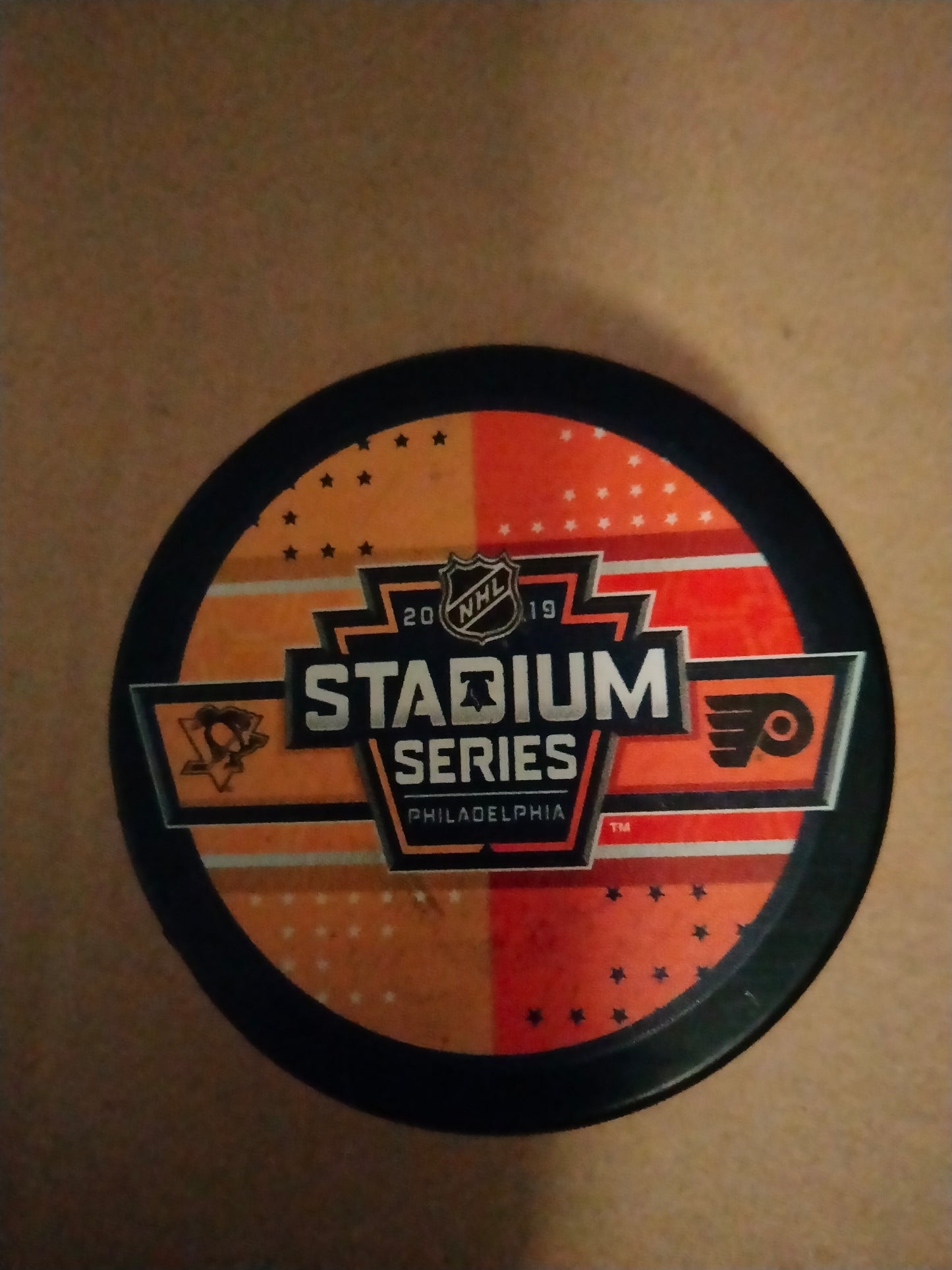 2019 Philadelphia Flyers Stadium Series Puck