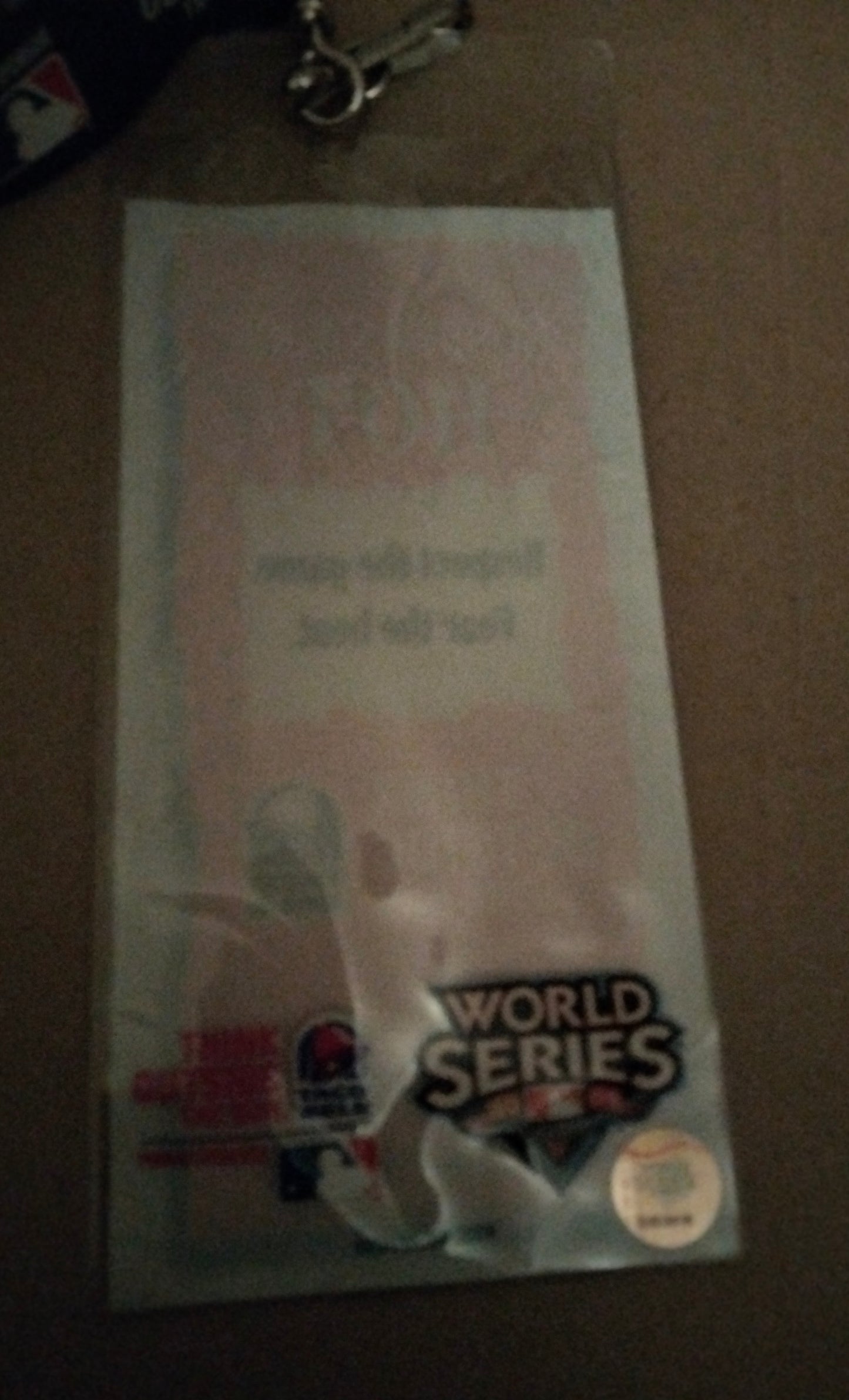 2009 Phillies N.L Championship Series Game - 3 Playoff Ticket & MLB Taco Bell Lanyards.