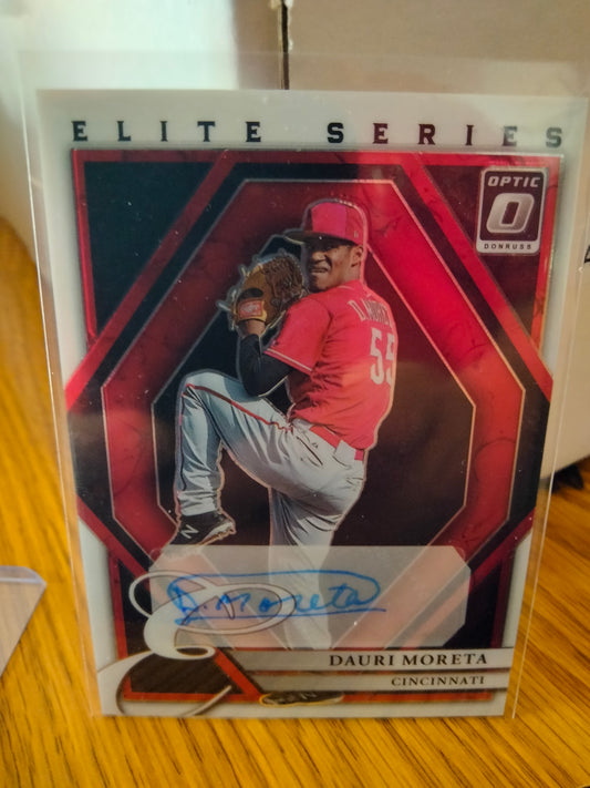 2022 Donruss OPTIC Baseball #ESS-DU DAURI MORETA RC Auto Elite Series