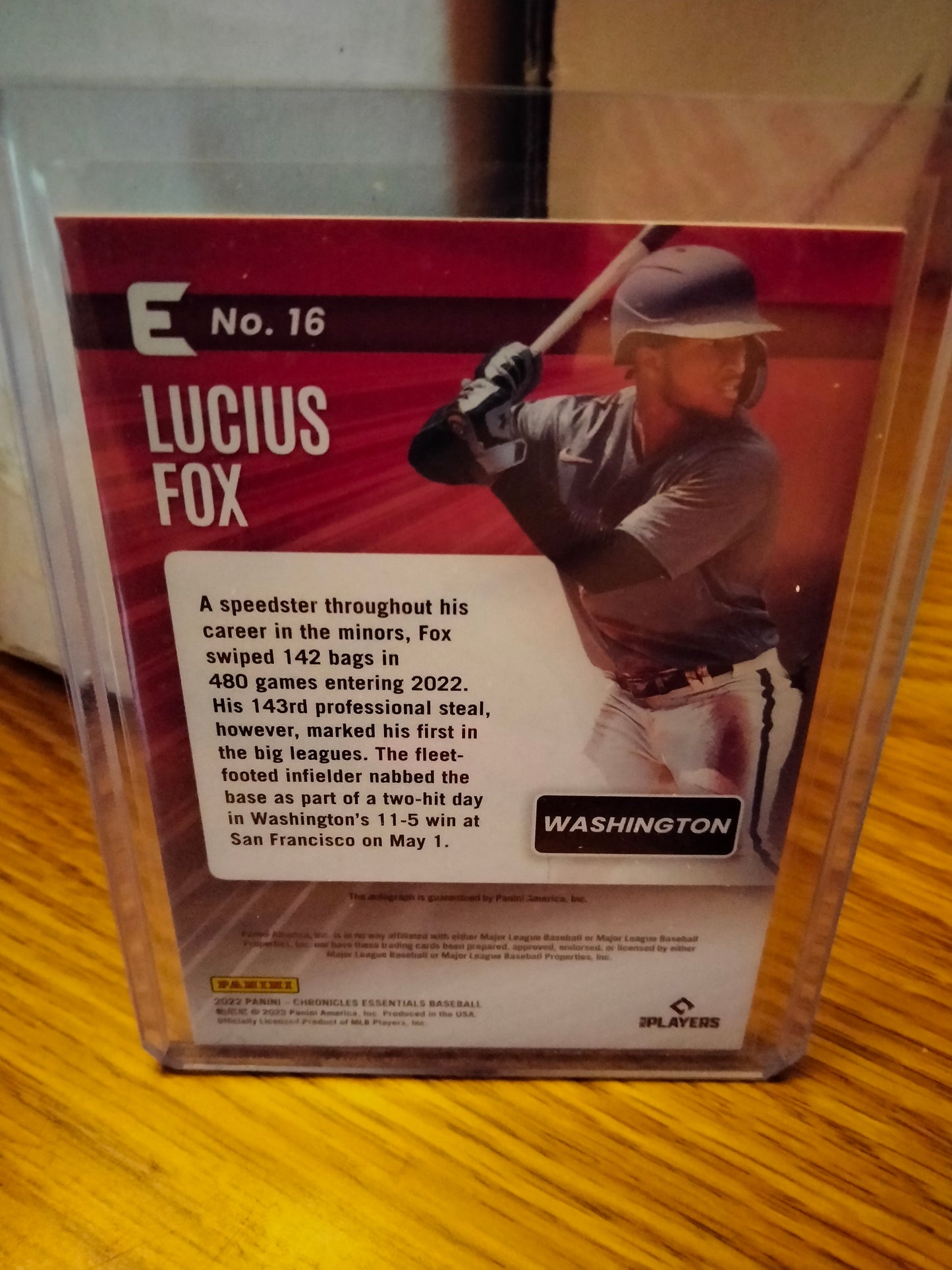 2022 Panini Chronicles Essentials Lucius Fox Rookie RC Auto Autograph Card