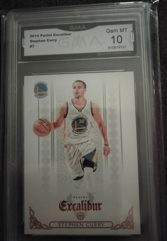 2014 Excalibur Stephen Curry GMA 10 GEM MINT #7 Golden State Warriors