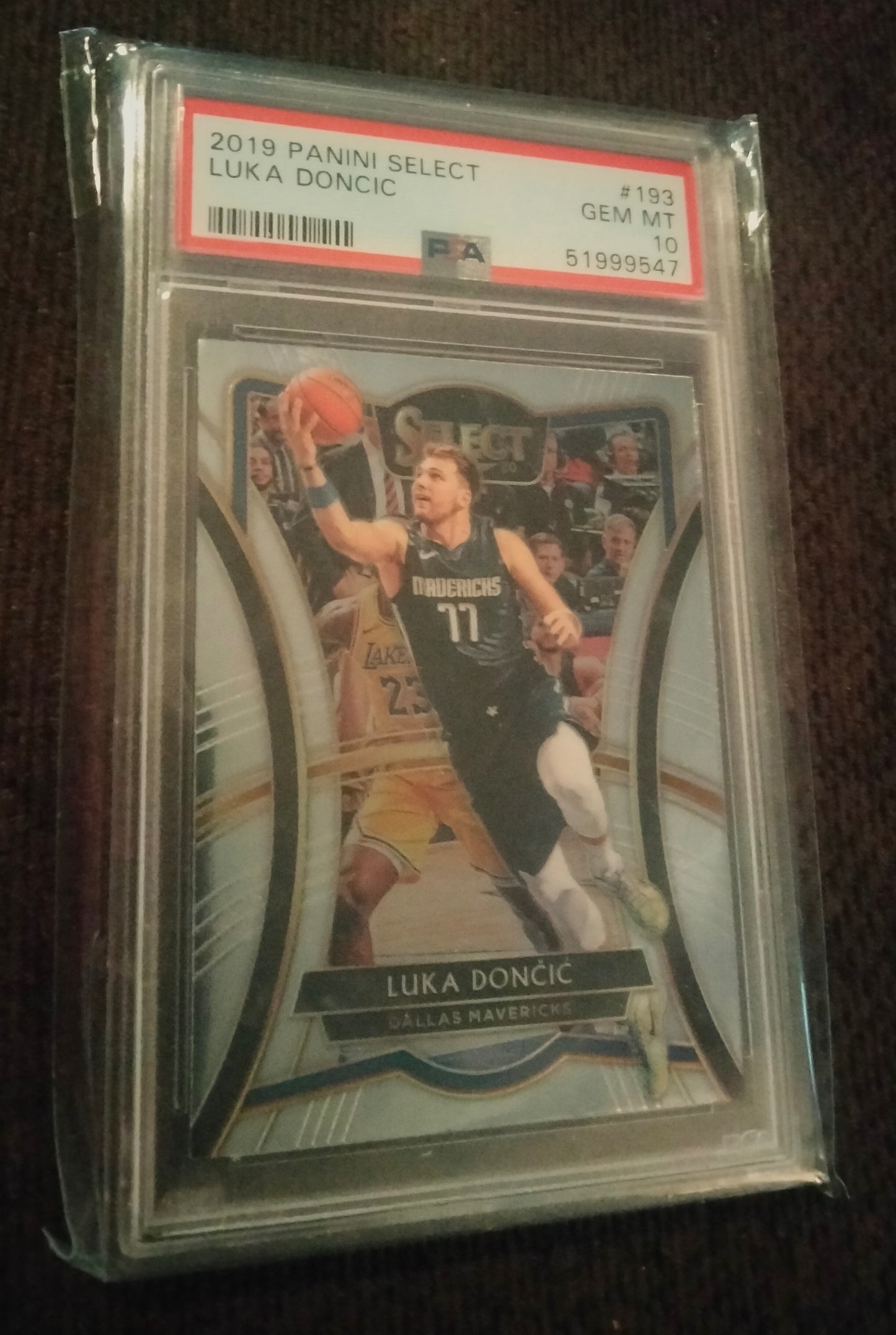 2019 Panini Select  Luka Doncic PSA 10 GEM MT #193 Mavericks