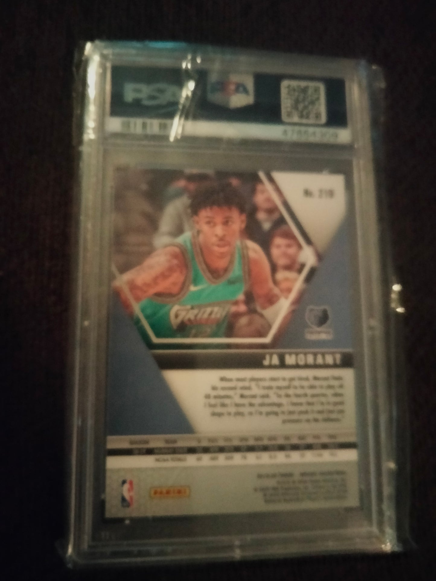 2019 Panini Mosaic Silver RC Ja Morant PSA GEM MT 10 Grizzlies