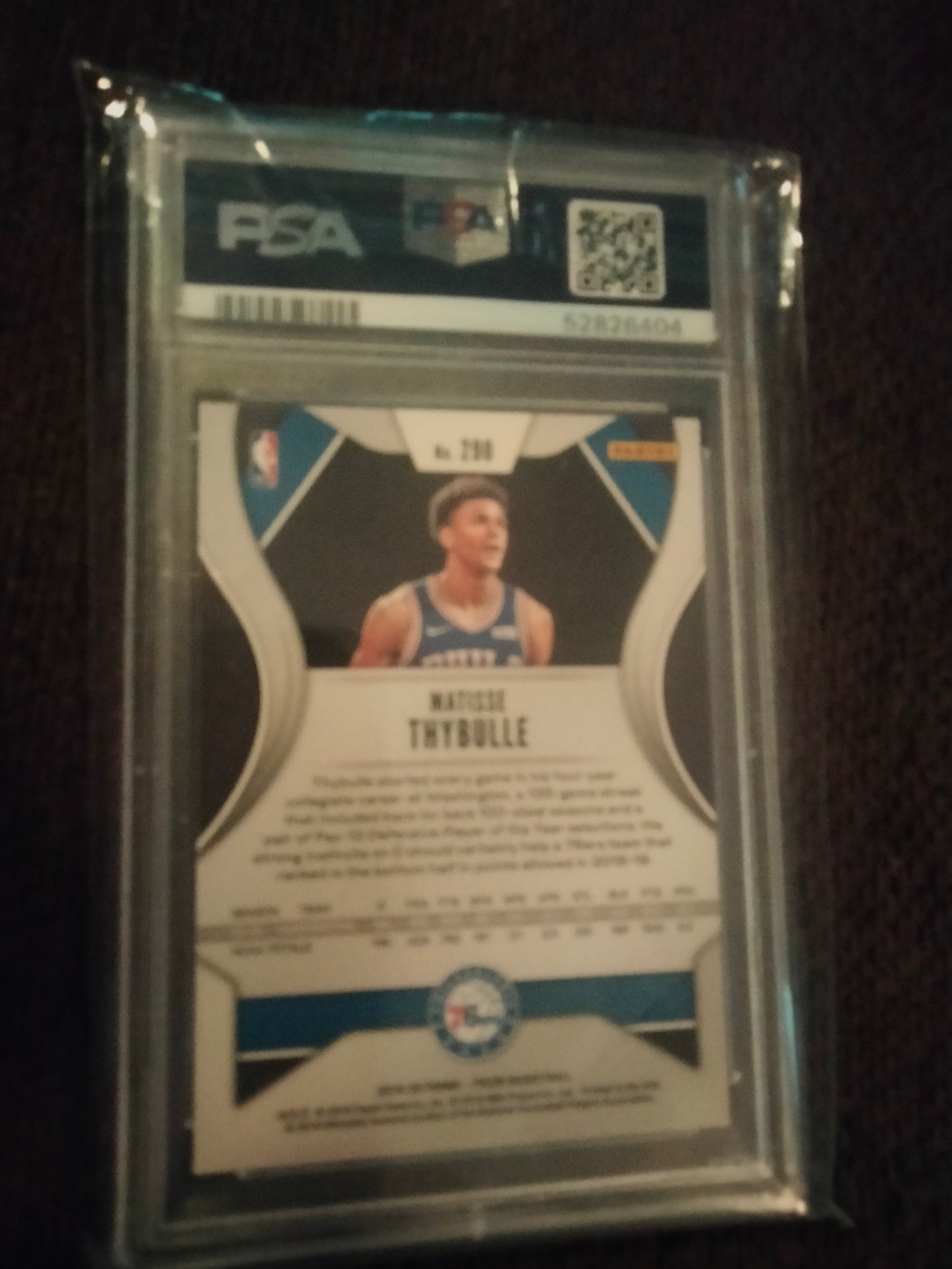 2019 Panini Prizm Matisse Thybulle #290 PSA 10 Gem MT RC