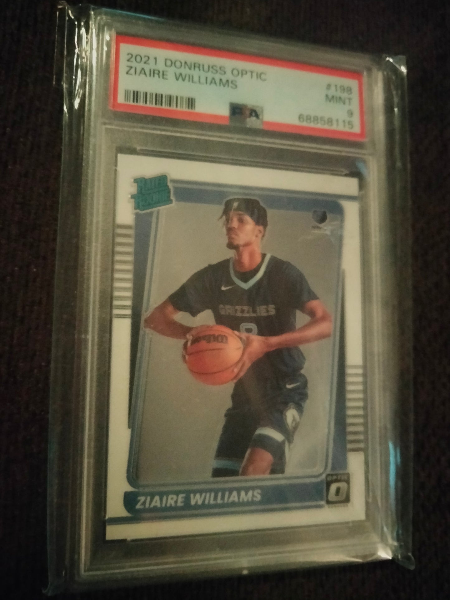 2021 Donruss Optic ZIAIRE WILLIAMS  Rookie RC PSA 9 MINT #198