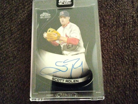 2022 Topps Chrome Black Scott Rolen Auto Cardinals HOF CBA-SR Phillies Cardinals