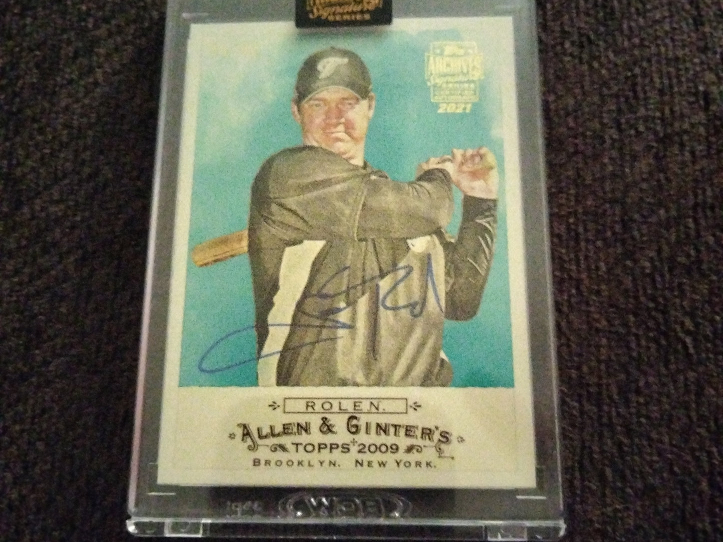 2022 Topps Archives Signatures Scott Rolen Auto 2009 Allen & Ginter Card #D 11/32 Phillies Cardinals