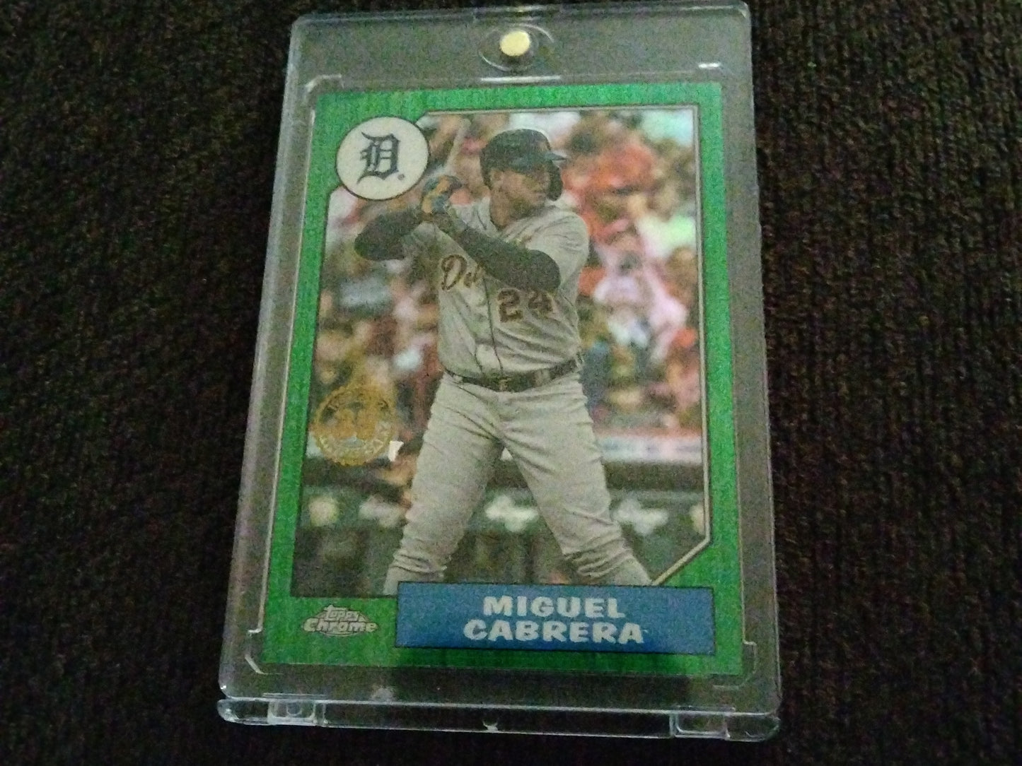 2022 Topps Chrome 35th Anniversary 1987 Green Miguel Cabrera #D 78/99 #87BC-3