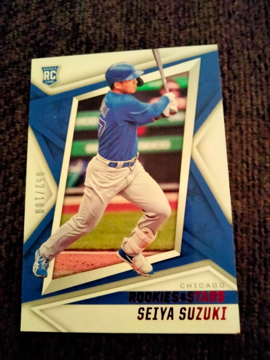 2022 Seiya Suzuki Rookies & Stars Rookie RC Panini Chronicles SP #D 052/100 #7 Cubs