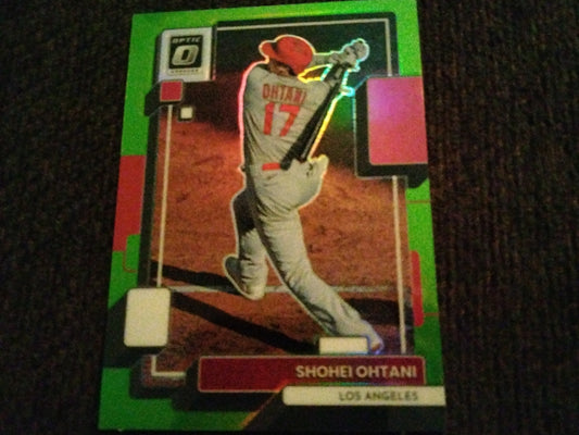 Shohei Ohtani 2022 Donruss Optic Lime Green Prizm Parallel #141 - Angels