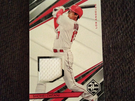 Shohei Ohtani 2022 Panini Chronicles Limited Swatches Player Worn/Used Patch Angels