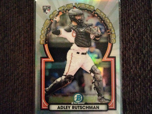 2023 Bowman Chrome Adley Rutschman #ROYF-4 Rookie of the Year Favorites RC