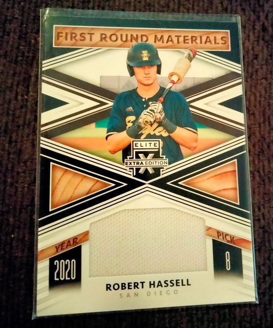 2020 ELITE EXTRA EDITION FIRST ROUND MATERIALS ROBERT HASSELL PADRES