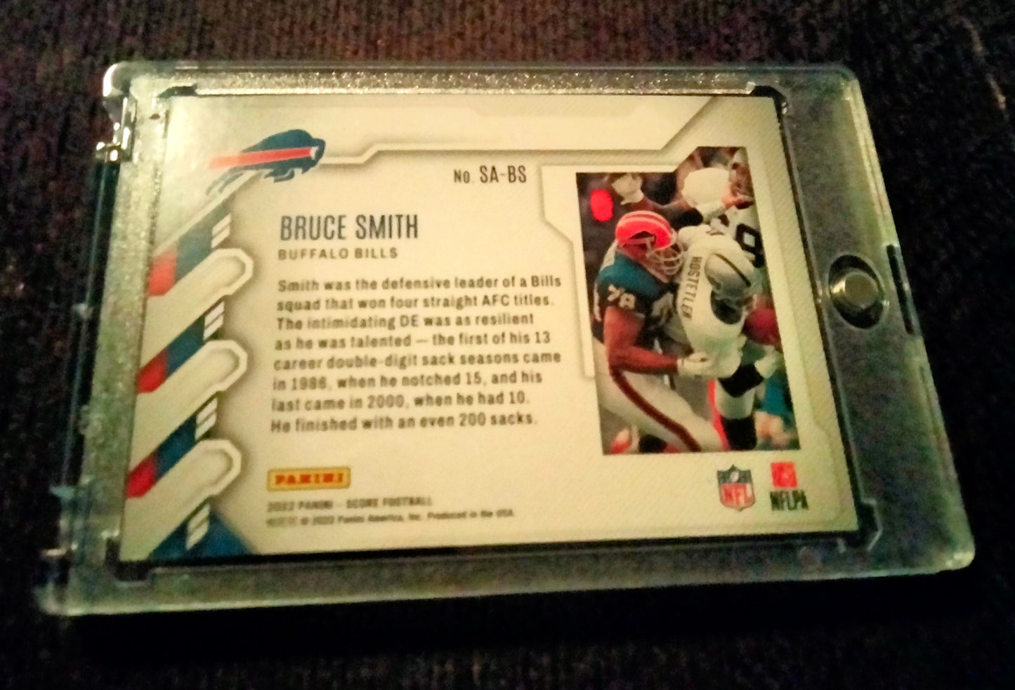 2022 Score - Sack Attack Showcase 082/100  #SA-BS Bruce Smith Bills