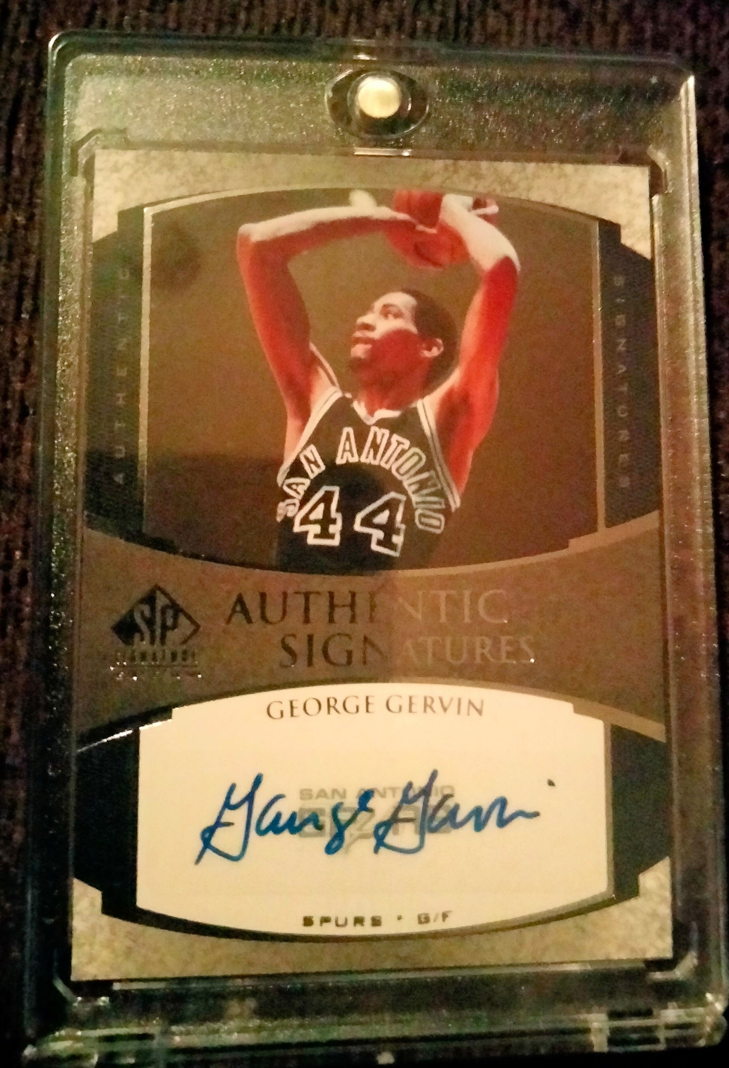 2005-06 UD SP Signature Edition GEORGE GERVIN #AS-GE Auto Spurs