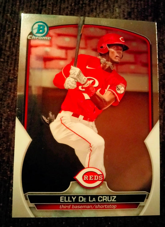 2023 Bowman Baseball ELLY DE LA CRUZ Chrome Prospect #BCP-65 Reds