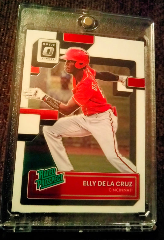 2022 Panini Donruss Optic Rated Prospect RC Elly De La Cruz RP-6 Cincinnati Reds