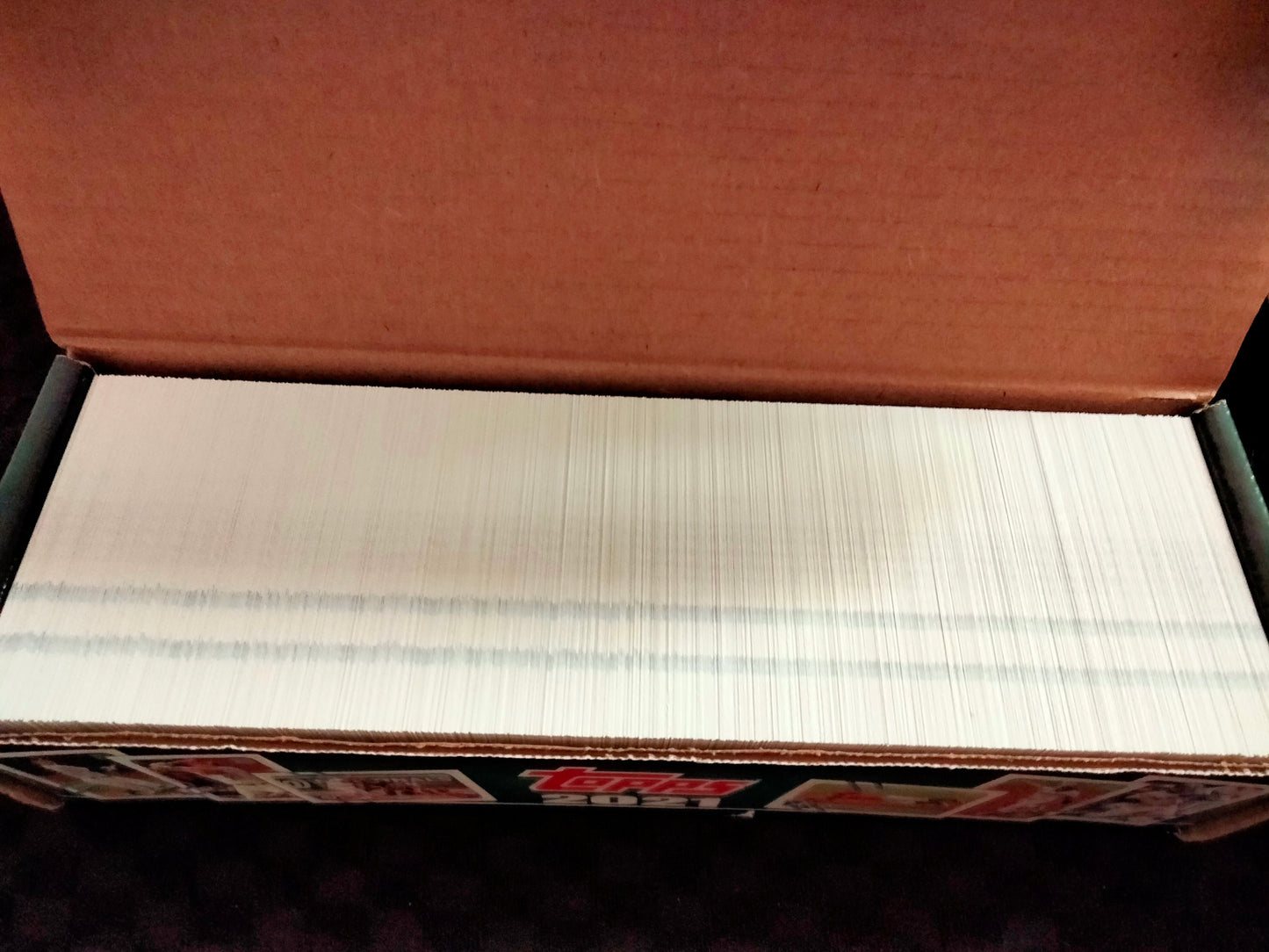 2021 Topps Complete Set. Baseball 660 Card Green Box Opened - No Foil/Variation