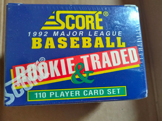 1992 Score Baseball 110 Card Set Rookies  Traded FACTORY SEALED