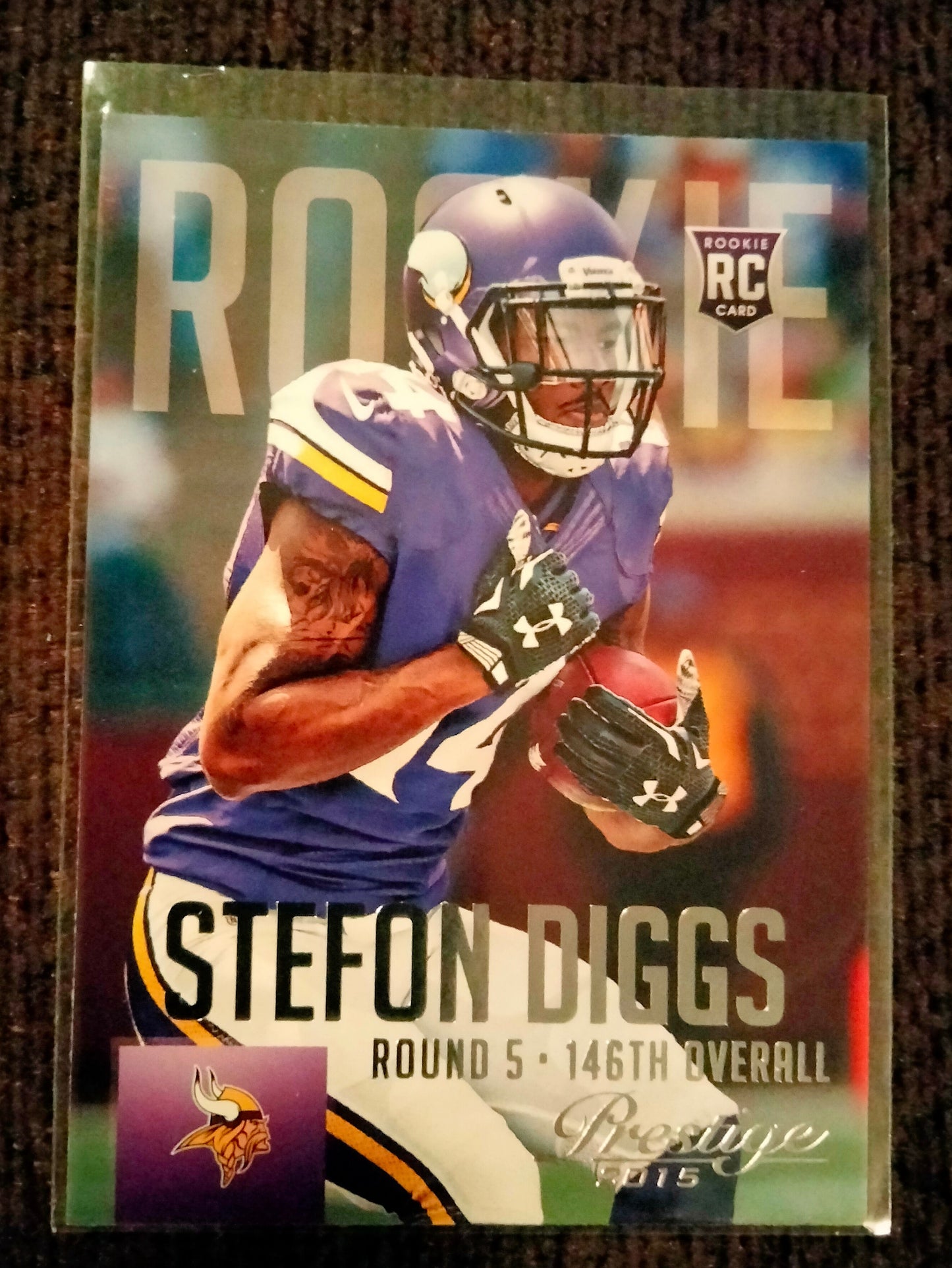 2015 Panini Prestige Football Base Card Variation Rookie #285 Stefon Diggs (Vikings)