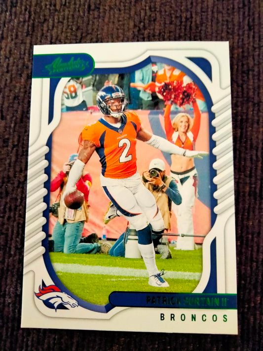 2022 Panini Absolute PATRICK SURTAIN II Green Foil #13 Denver Broncos