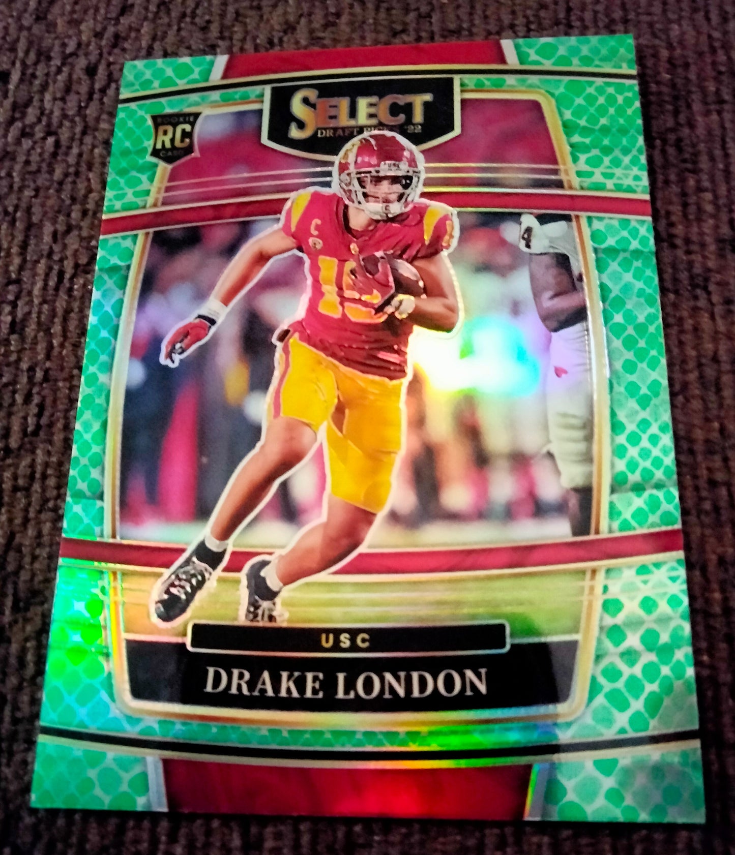 2022 Panini Select Draft Picks - Concourse #7 Drake London (RC) Dragon Scale