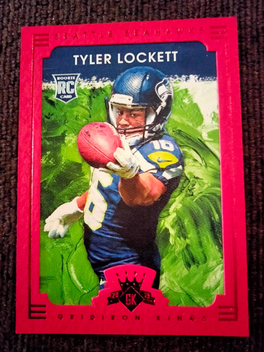 2015 Diamond Kings Tyler Lockett Rookie Card # 135 Red Border Seahawks