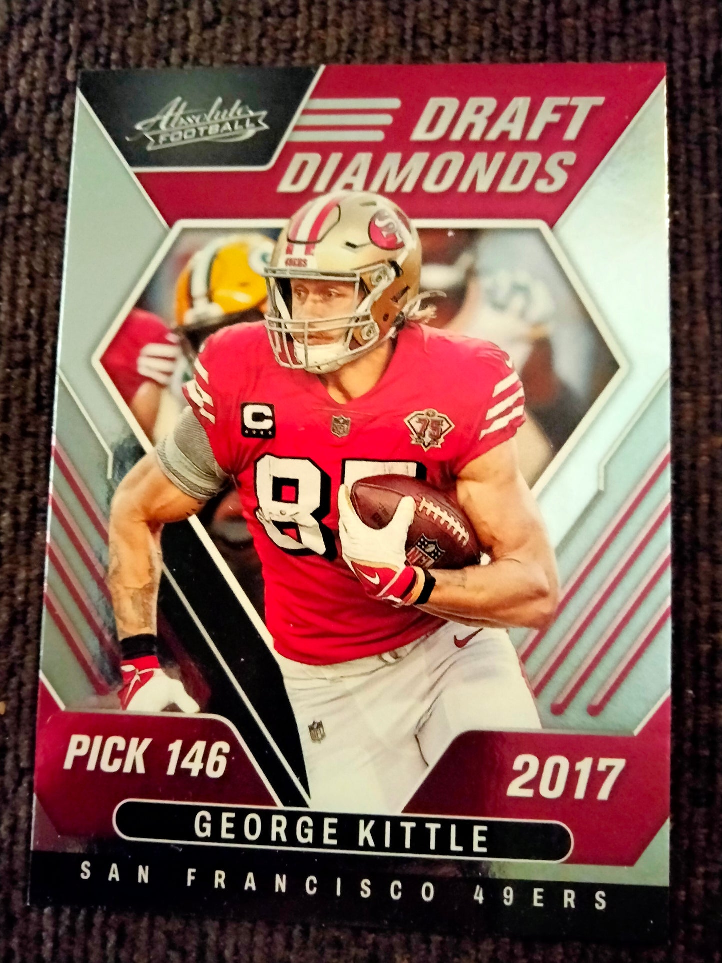 2022 Panini Absolute George Kittle Draft Diamonds DD-15 San Francisco 49ers