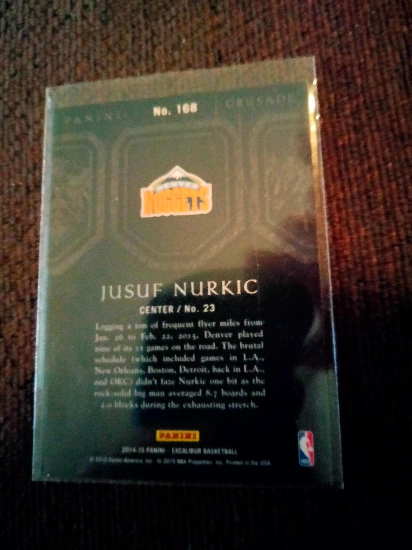 2014-15 Panini Excalibur Crusade Camouflage Jusuf Nurkic #168 Rookie RC