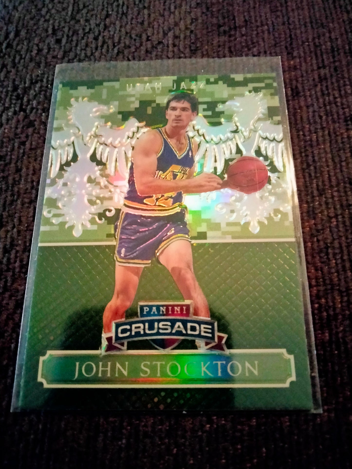 2014-15 Panini Excalibur - Crusade Camouflage #126 John Stockton