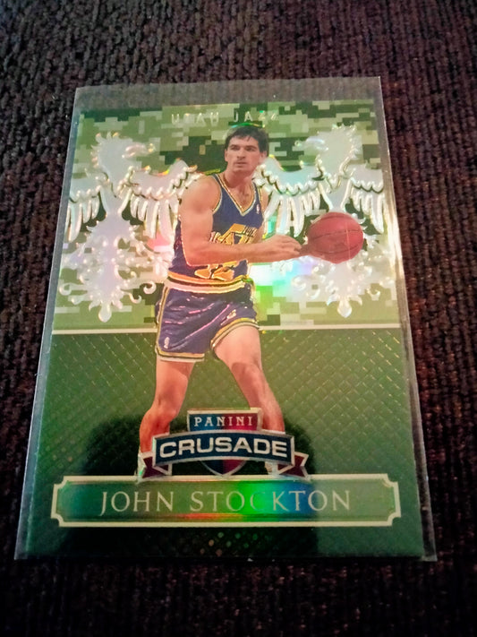 2014-15 Panini Excalibur - Crusade Camouflage #126 John Stockton