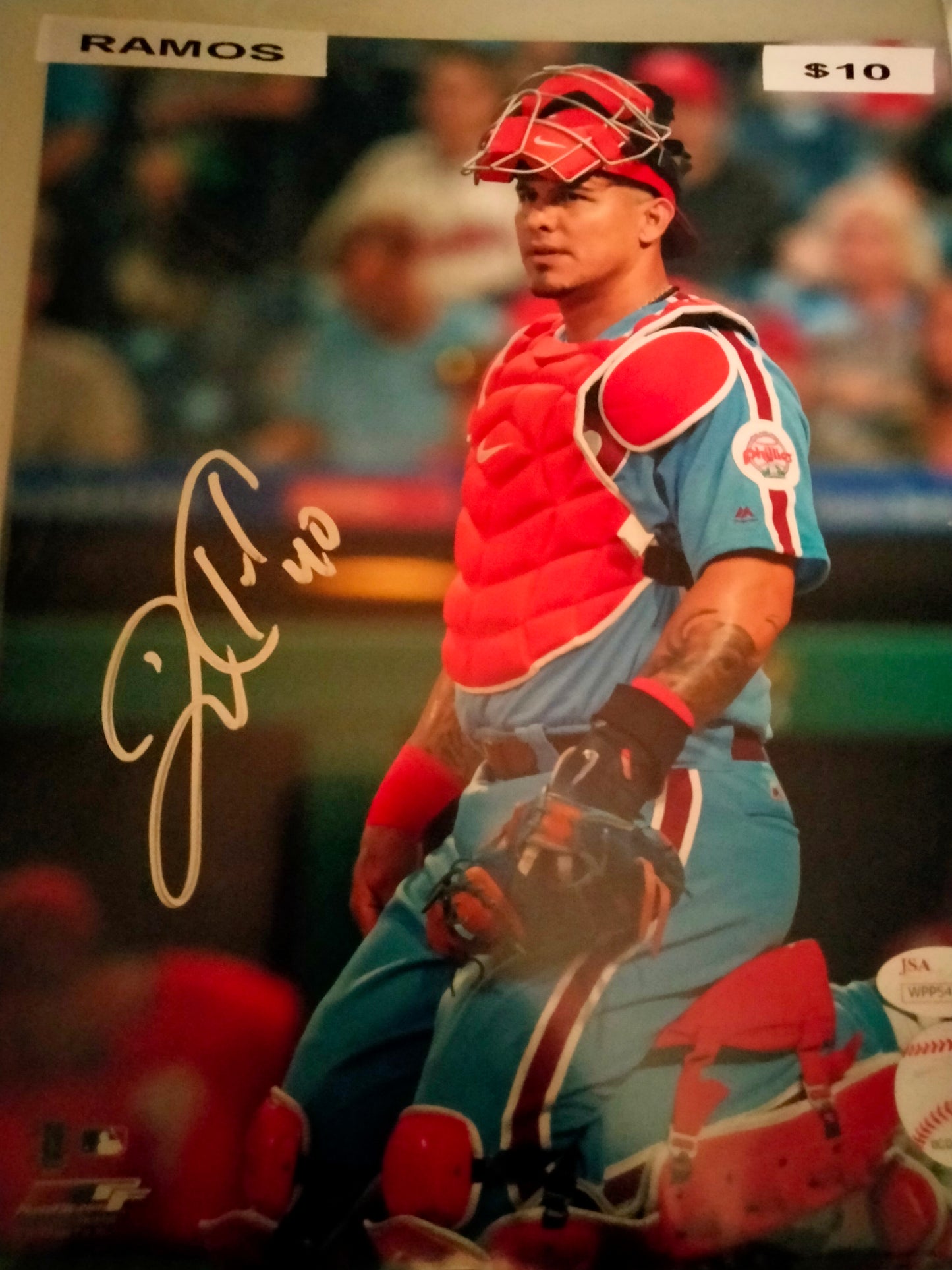 Wilson Ramos 8 x 10 Signed Photo Philadelphia Phillies JSA