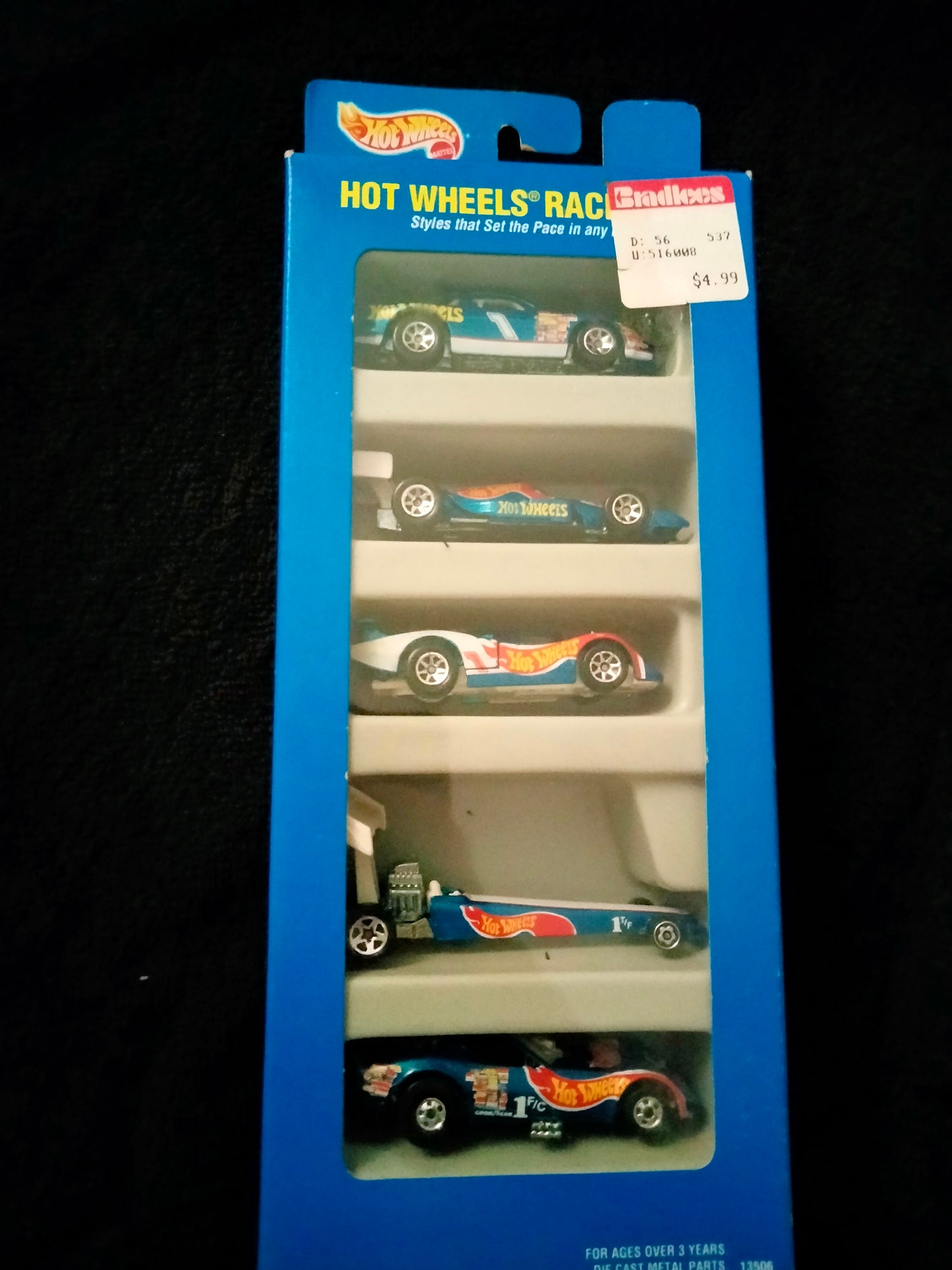 Vintage Hot Wheels 1995 Gift Pack 5 Cars RACE TEAM #13506 New in Box Sealed