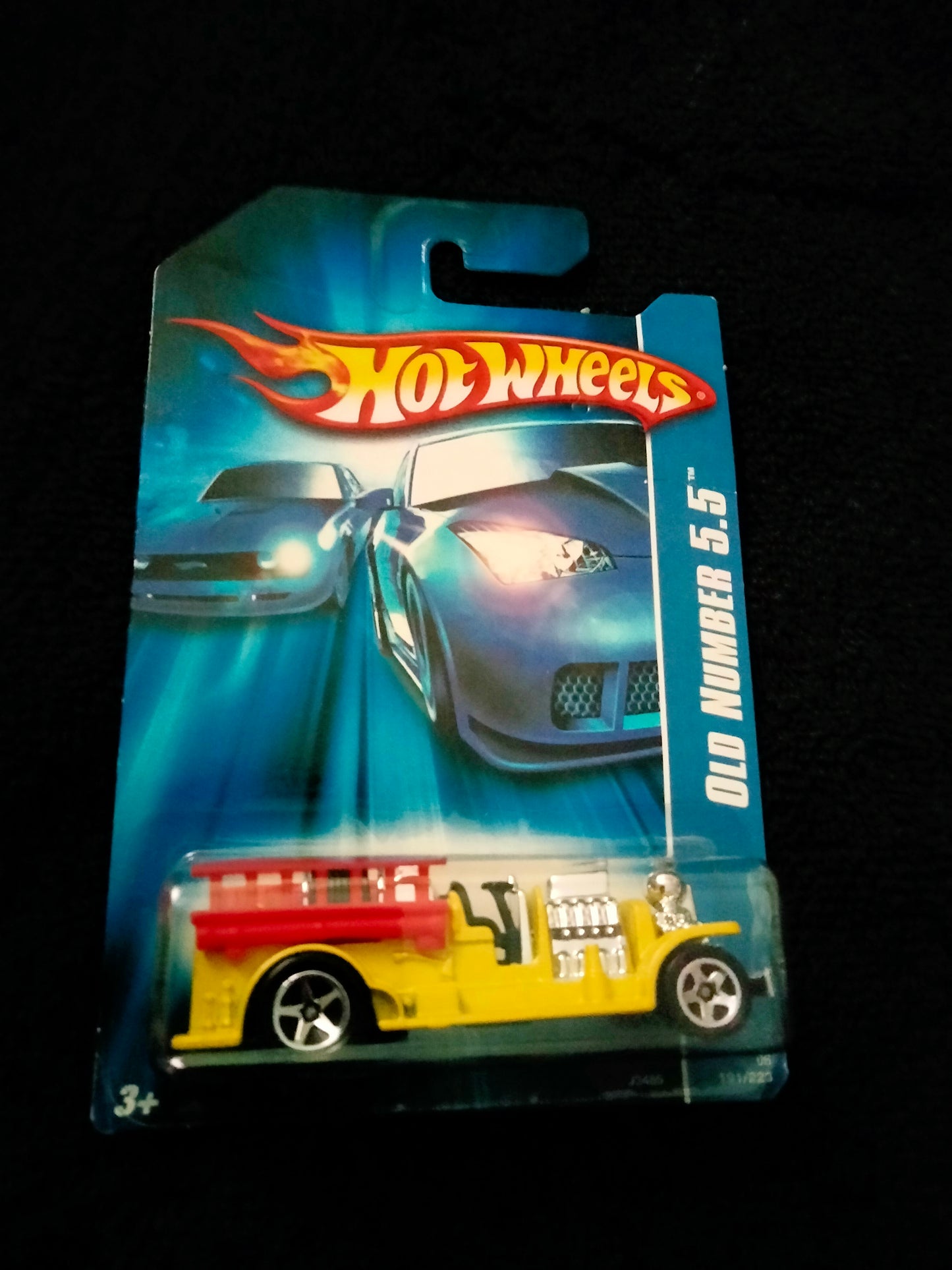 Vintage Hot Wheels Old Number 5.5 #191/223 Yellow Die-Cast Car 2007