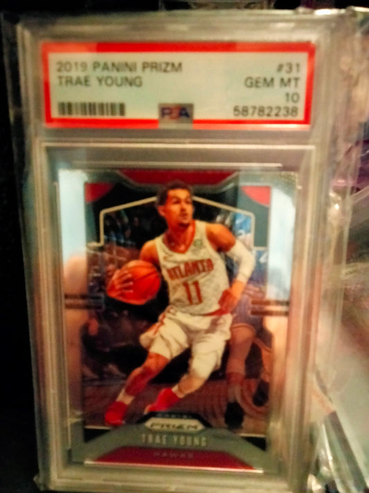 2019 Panini Prizm Trae Young Graded PSA Gem Mint 10 #31