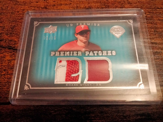 2008 Upper Deck Premier Patch #D 71/75 Chase Utley #PP2-CU Patch