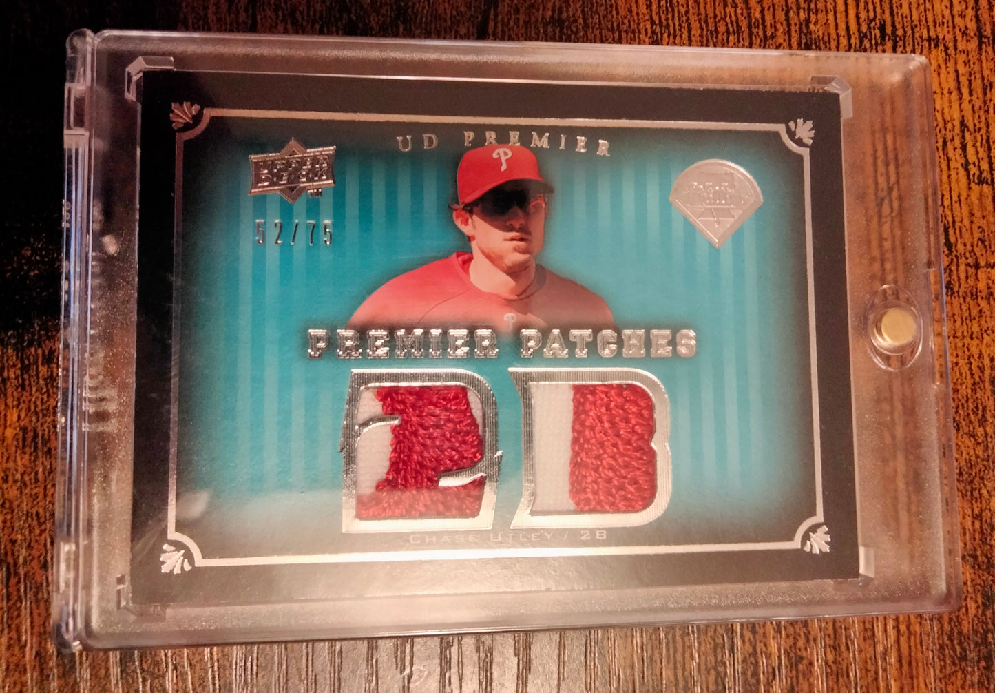 2008 Upper Deck Premier Patch #D 52/75 Chase Utley #PP2-CU Patch