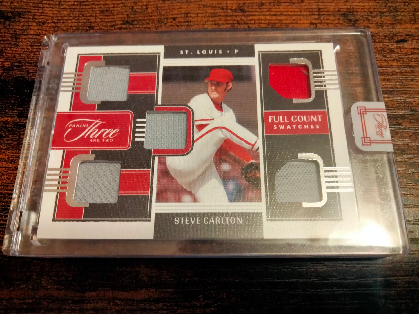 2022 Panini Three and Two Encased Steve Carlton Full Count Swatches #D 27/32