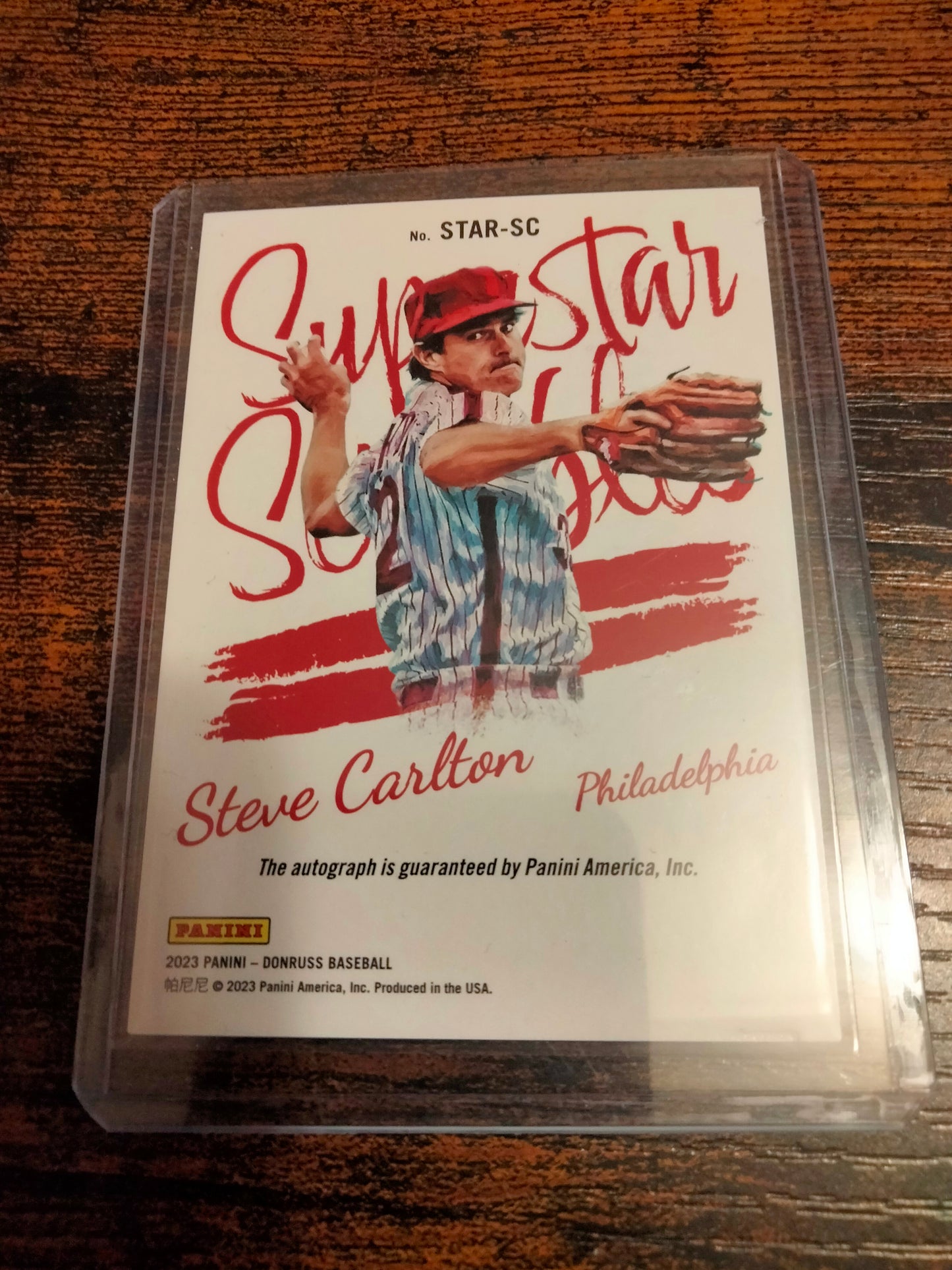 2023 Panini Donruss Steve Carlton Super Star Scribbles Autograph Card #D 17/25