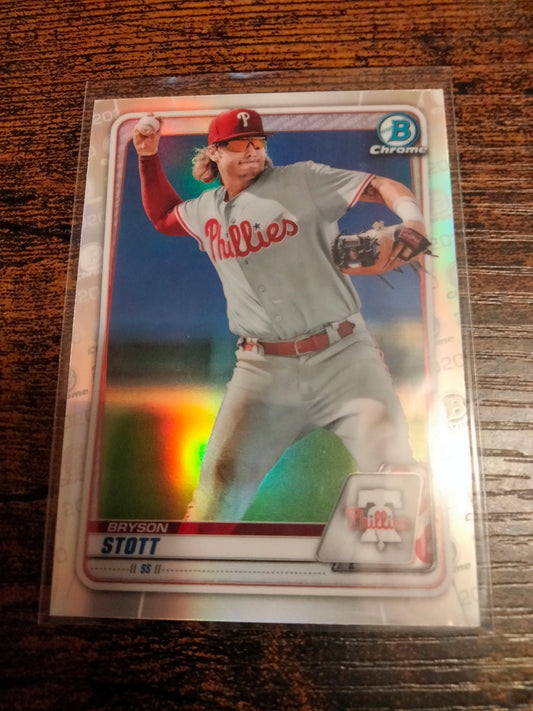 2020 Bowman Chrome Bryson Stott RC Refractor #BD-140