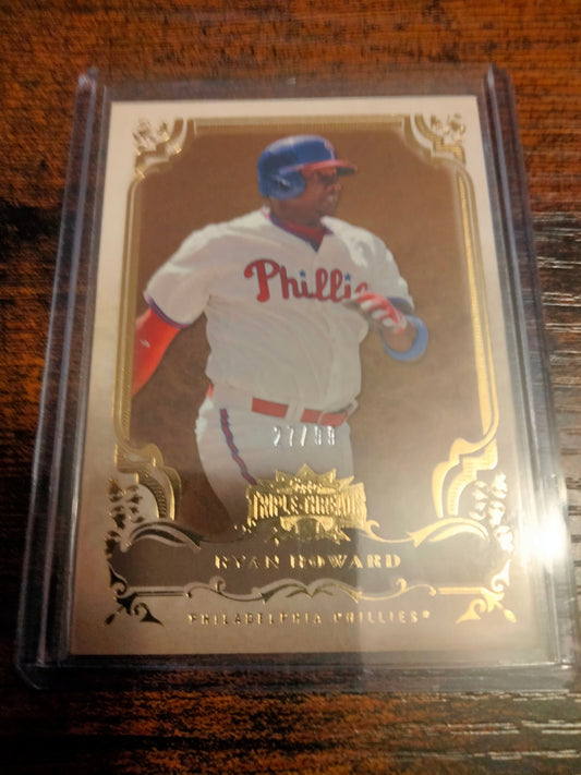 2013 Topps Triple Threads Ryan Howard  Gold #D 27/99 #37