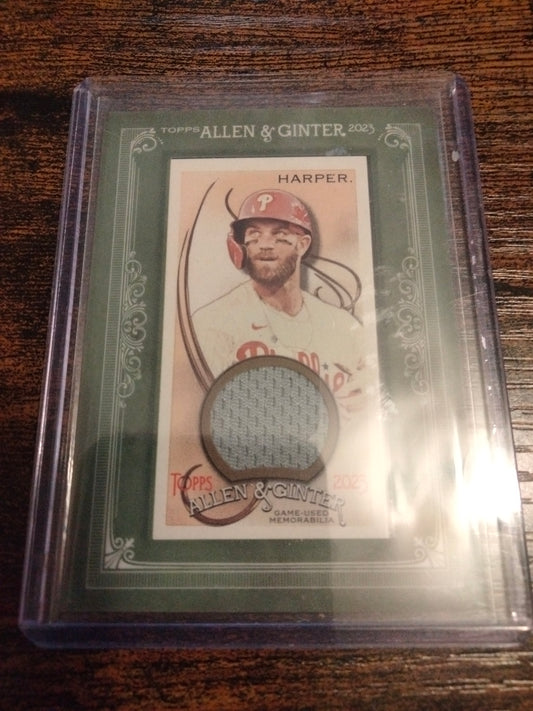 2023 Topps Allen & Ginter Bryce Harper Framed Mini Relic #MFR-BH