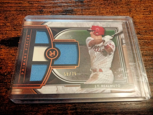 2021 Topps Museum Primary Pieces #D58l75 J.T Realmuto Quad Patch