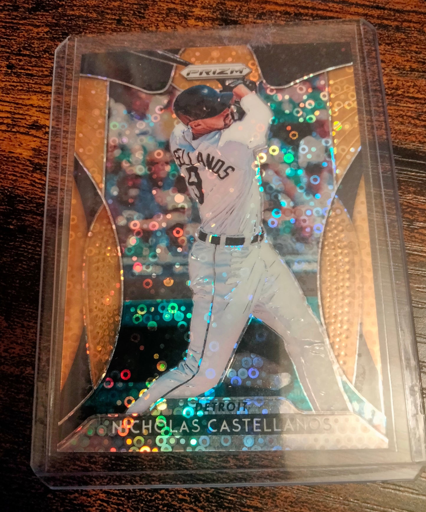 2019 Panini Prizm Nick Castellonos Neon Orange Donut Circles #D 127/150 SP #93