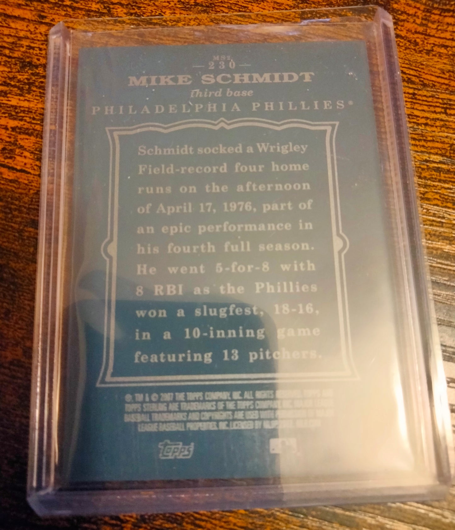 2007 Topps Sterling Mike Schmidt #D 090/250 #230