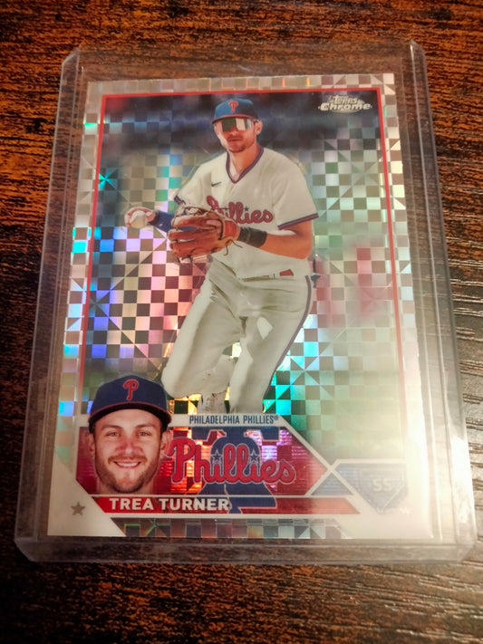 2023 Topps Chrome X Fractor #103 Trea Turner