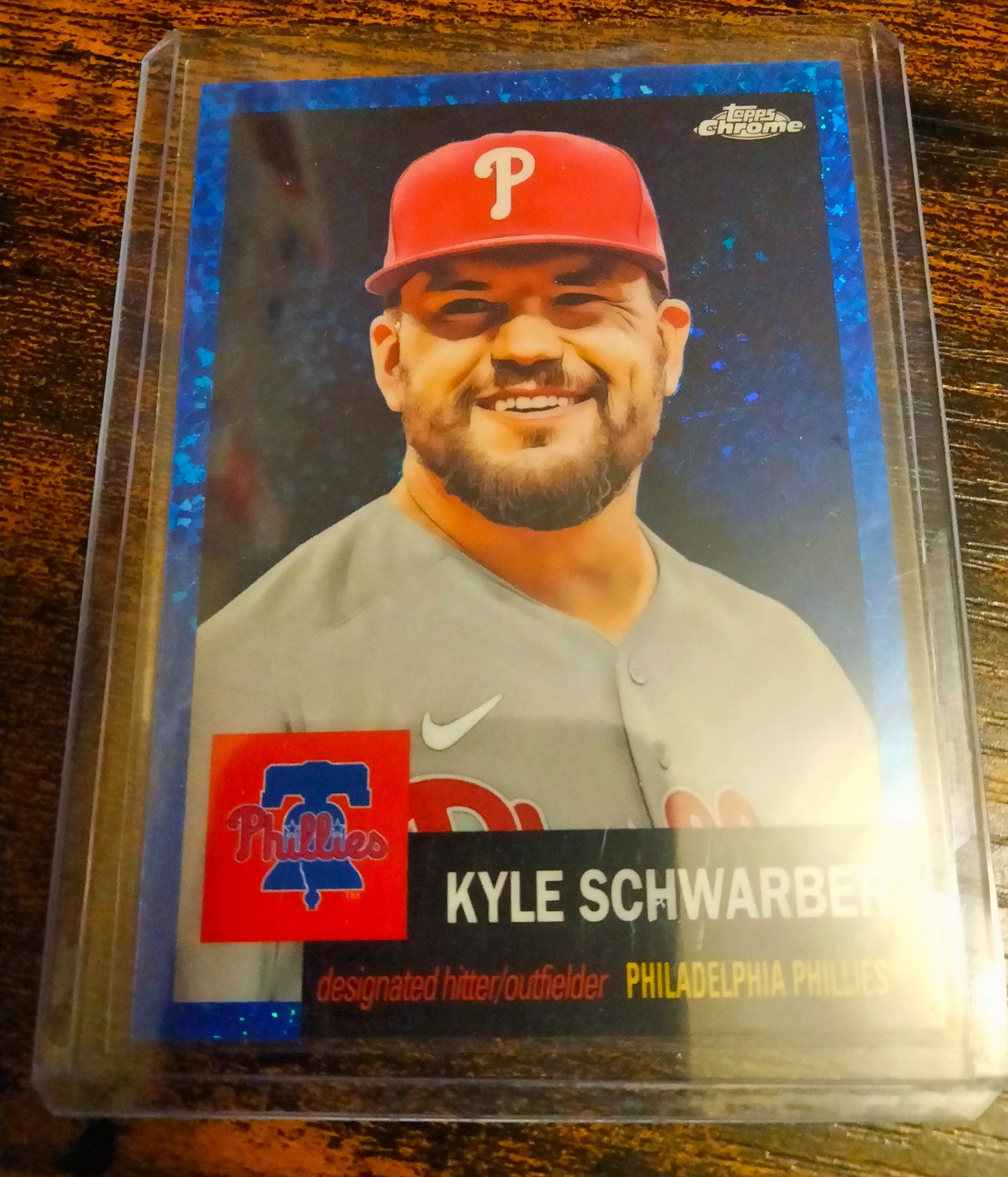 2022 Topps Chrome Platinum Kyle Schwaber Blue Diamond Refractor #D 092/199 #265