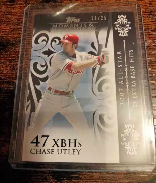 2008 Topps Moments & Milestones Black #D 1/25 Chase Utley #60