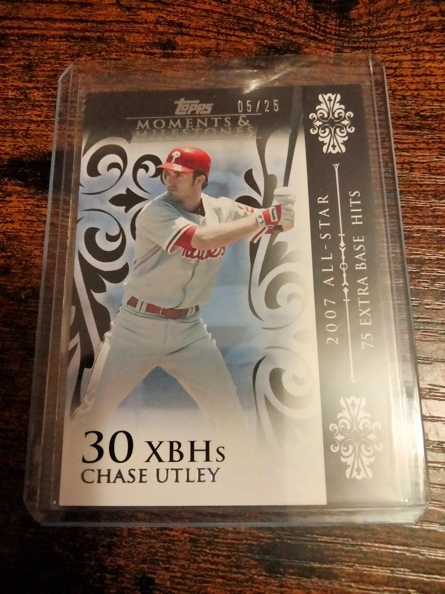 2008 Topps Moments & Milestones Black #D 05/25 Chase Utley #60