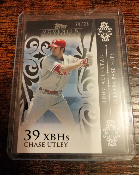 2008 Topps Moments & Milestones Black #D 25/25 Chase Utley #60